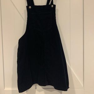 Blue Corduroy overall dress